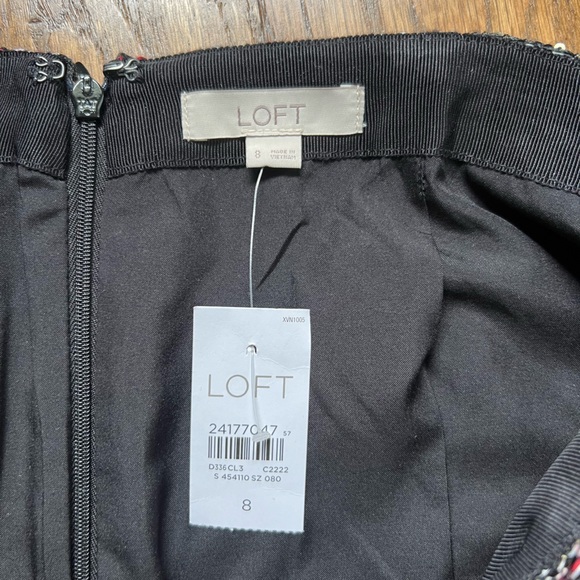NWT Size 8 Loft Tweed Skirt - Picture 2 of 4